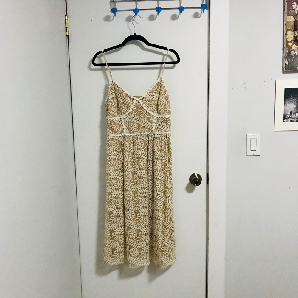 Floral Lace Cut-Out Dress